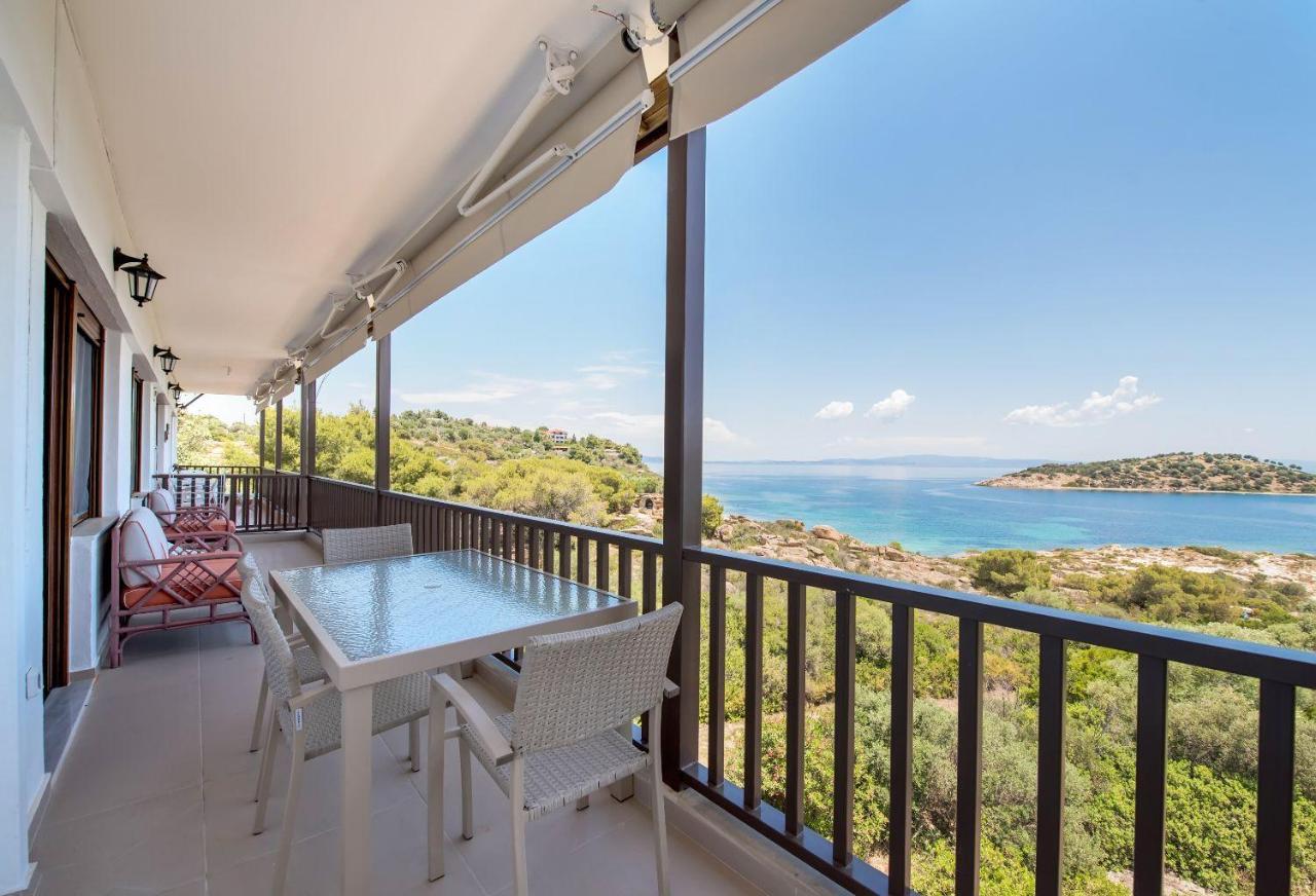 Nereus & Oceanus Beachfront Apartments, Lagonisi Beach #Feelslikehome Ormos Panagias Exterior photo