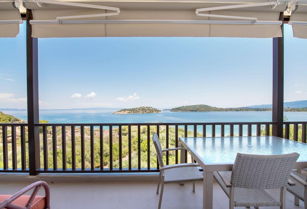 Nereus & Oceanus Beachfront Apartments, Lagonisi Beach #Feelslikehome Ormos Panagias Exterior photo